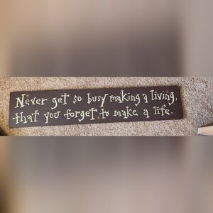 Primitive Wooden Sign